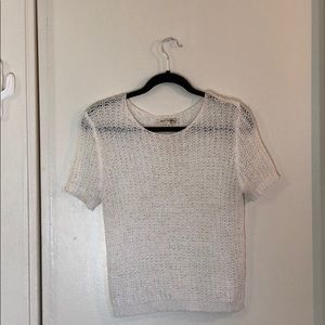 White knit top